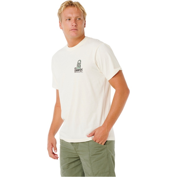 2026 Rip Curl Mens Vaporcool Search Stack Tee 0K5MTE - Bone